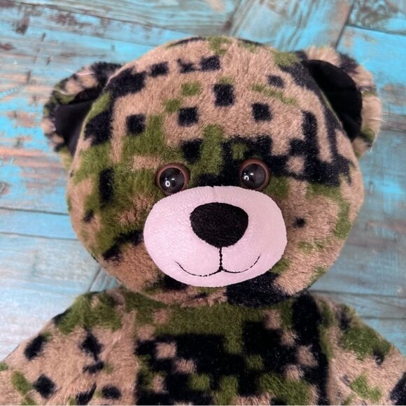 BUILD A Bear Digital Camo Bear Camouflage Plush  Teddy Bear - Picture 4 of 8